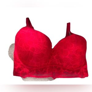 Victoria’s Secret PINK Padded Bralette Lace Sz-Small(D-DD) Bright Pink